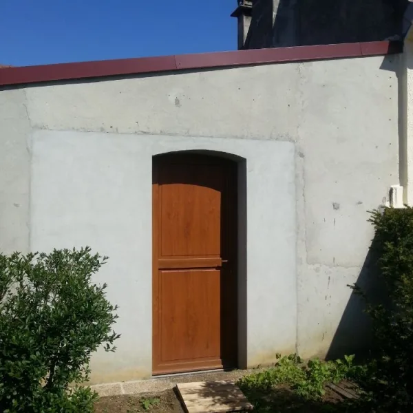 Nettoyage muret de façade et mise en peinture