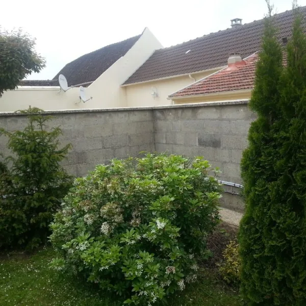 Nettoyage muret de façade et mise en peinture