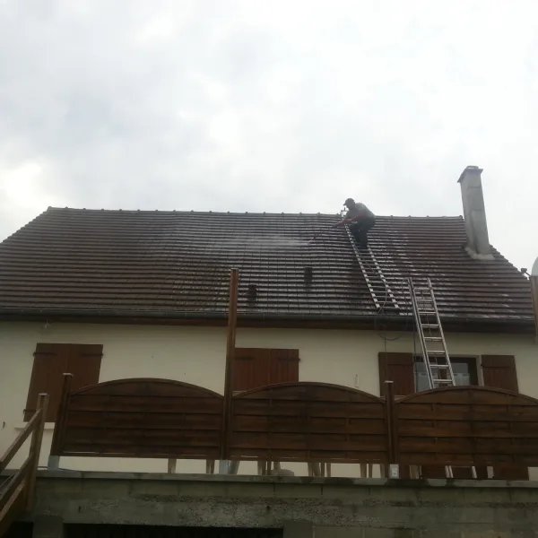 Nettoyage de toiture au karcher