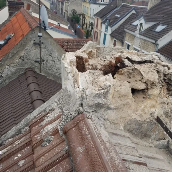 Démolition de cheminée