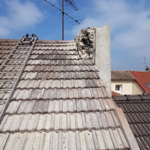 Démolition de cheminée