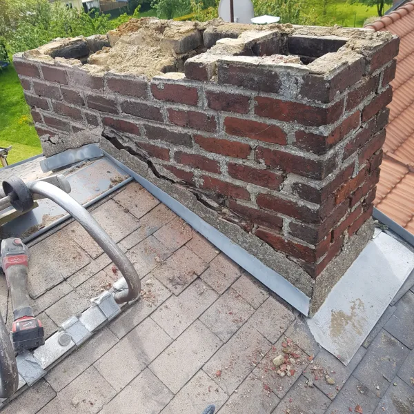 Démontage cheminée Tergnier
