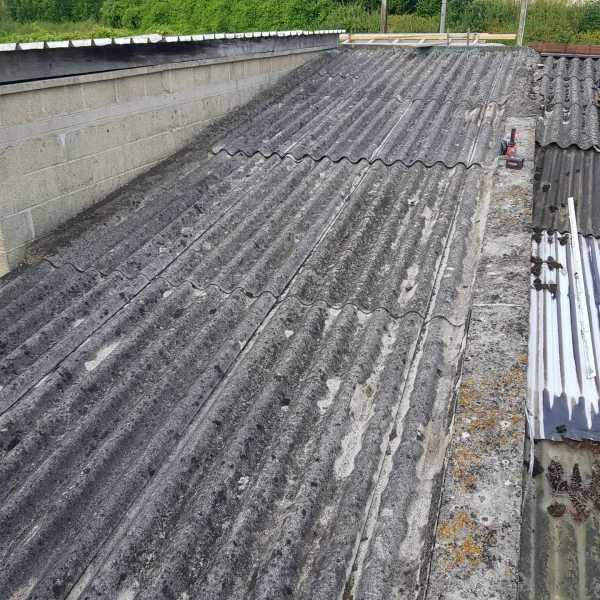 Réparation couverture tôle fibrociment Janville