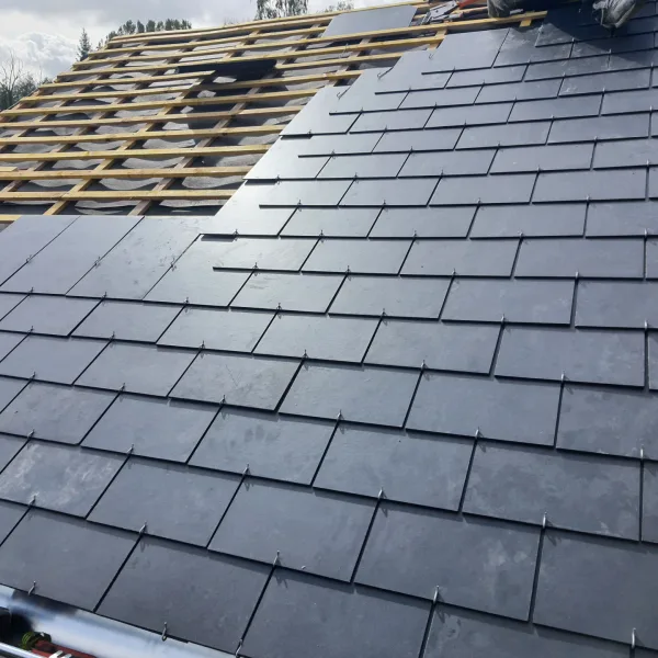 Couverture Ardoise et Tole Bac Acier + Charpente Pierrefonds