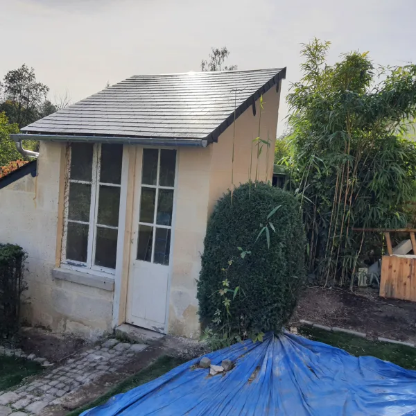 Couverture Ardoise et Tole Bac Acier + Charpente Pierrefonds